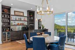 Brad Moore Builders custom built home with a bar Canyon Lake