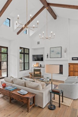 Brad Moore Builders Family Room Beams