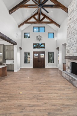 Brad Moore Builders Vintage Oaks Web Trusses Ceiling