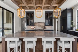 Brad Moore Builders Parade of Homes 2025 Boerne Kitchen Island Barstools