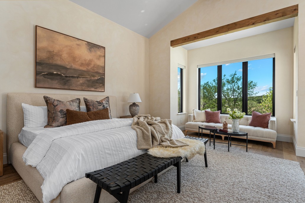 Luxury Custom Bedroom in Texas Hill Country